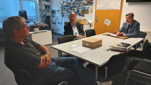 Bild WFBB-Gespräch bei der MOZ in Schwedt