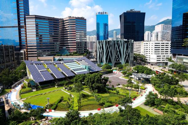 Die Städte werden  smarter und grüner: Solaranlage  in Hongkong Foto: pixabay