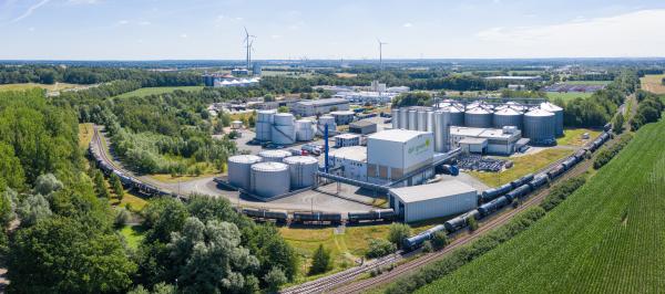 Aerial view of Falkenhagen industrial park